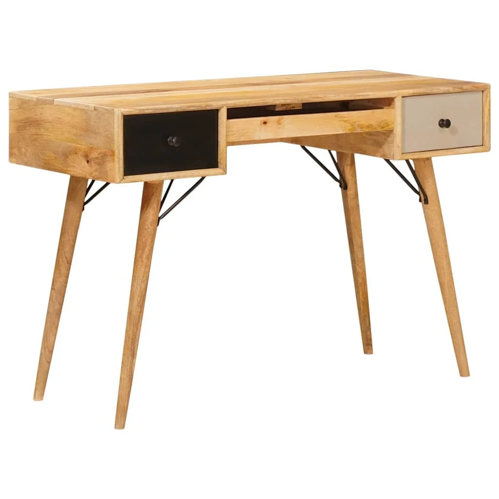 Bureau d'écriture 110 x 50 x 76 cm brun – vue de côté
