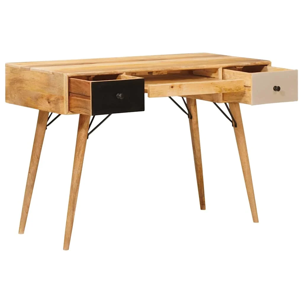 Bureau d'écriture 110 x 50 x 76 cm brun – vue de détail
