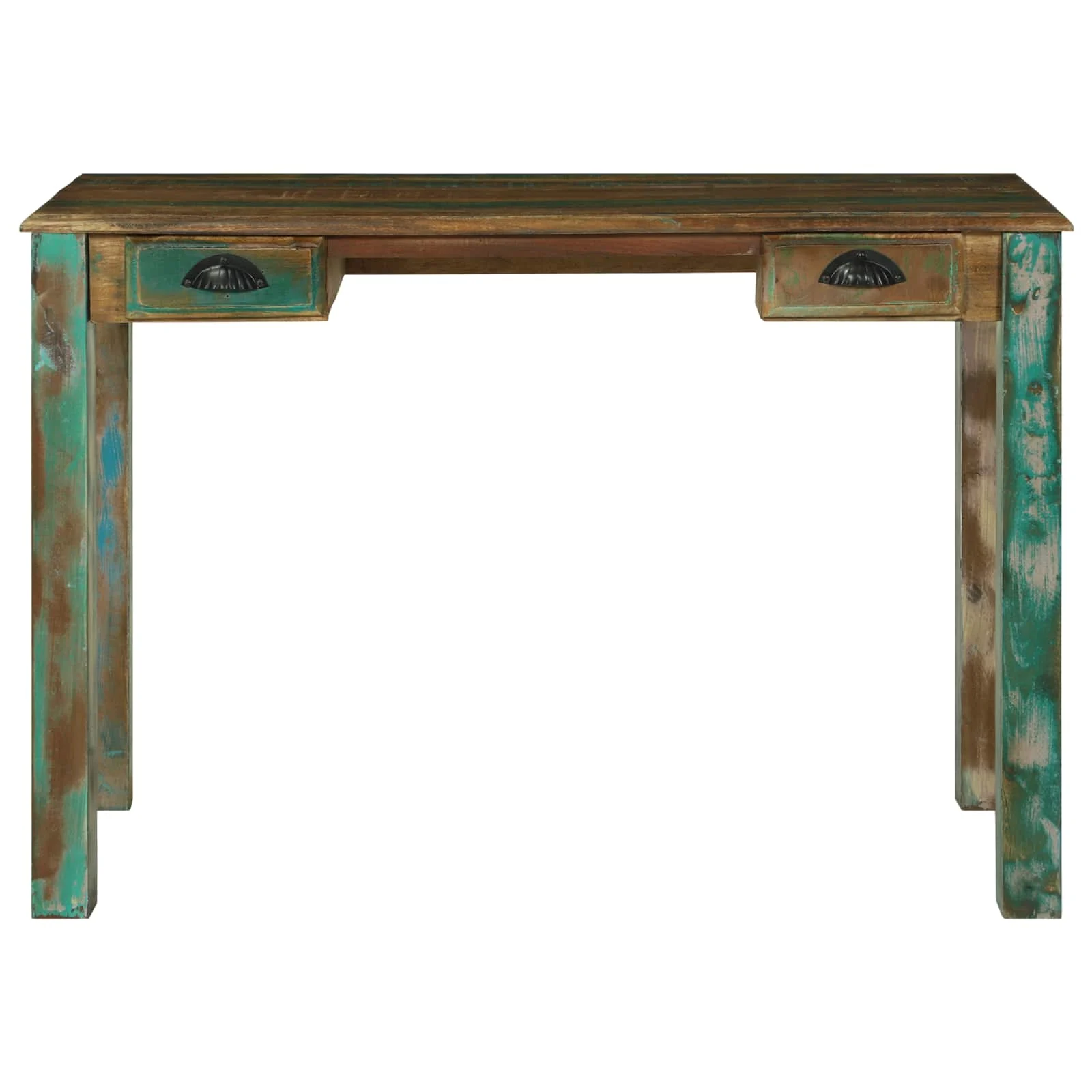 Bureau d'écriture 112 x 55 x 76 cm brun – vue de dessus