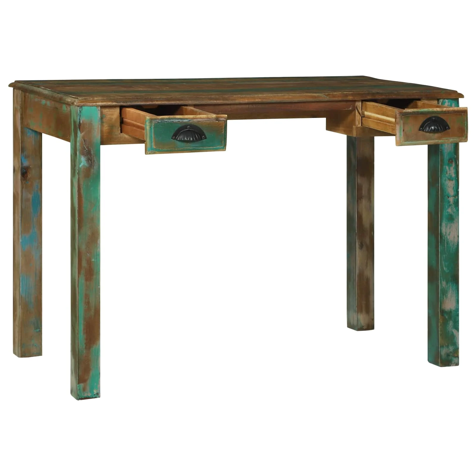 Bureau d'écriture 112 x 55 x 76 cm brun – vue de côté