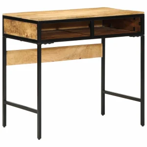 Bureau d'écriture 80 x 50 x 75 cm brun – vue d’ensemble