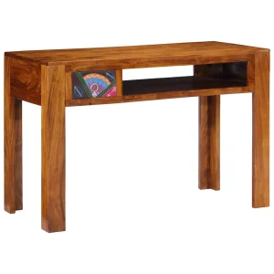 Bureau d'écriture avec tiroir 110 x 50 x 73 cm brun bois massif d'acacia – vue d’ensemble