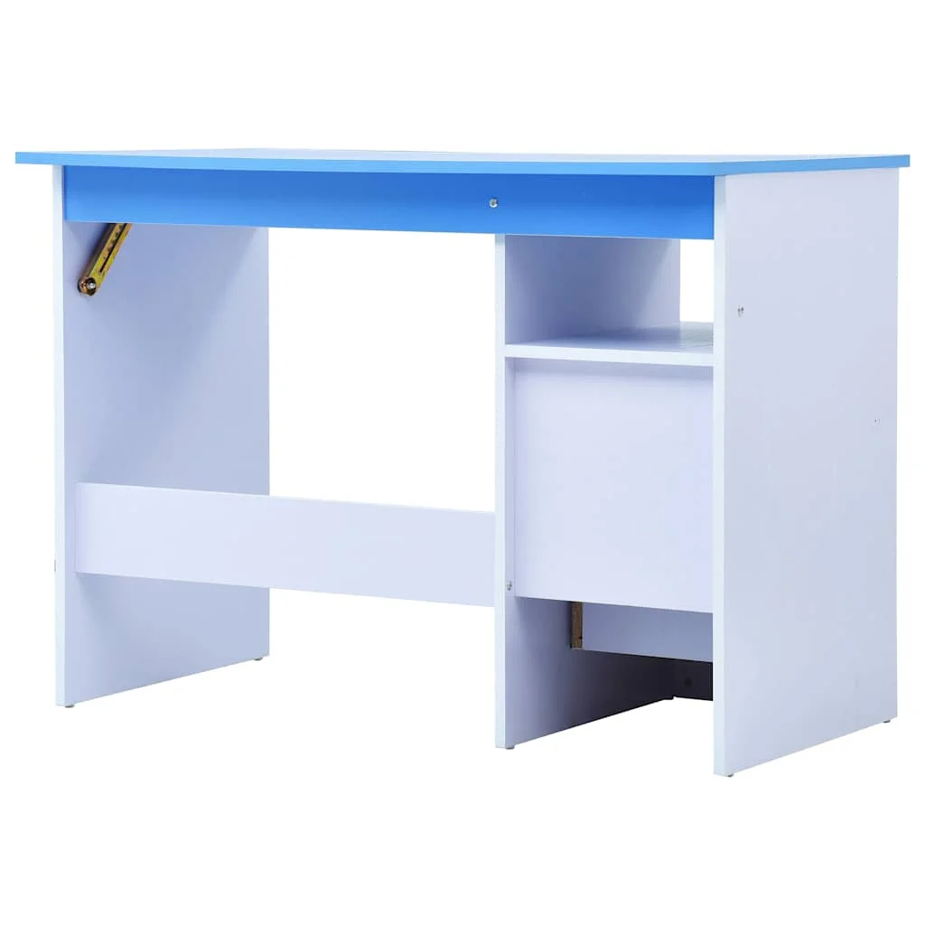Bureau pour enfants Inclinable 100 x 55 x 87 cm bleu aggloméré – vue de dos