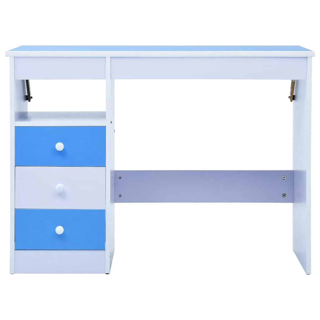 Bureau pour enfants Inclinable 100 x 55 x 87 cm bleu aggloméré – vue de détail