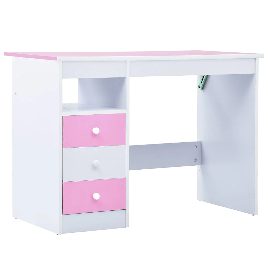 Bureau pour enfants Inclinable 100 x 55 x 87 cm rose aggloméré – vue de détail