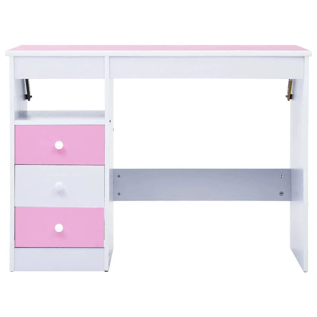 Bureau pour enfants Inclinable 100 x 55 x 87 cm rose aggloméré – vue en situation