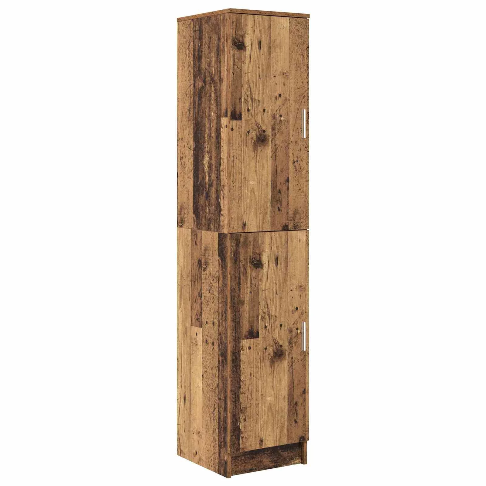 Bureau avec étagère avec stockage 2 pièces 113,5 x 39 x 168 cm bois ancien – vue de dos