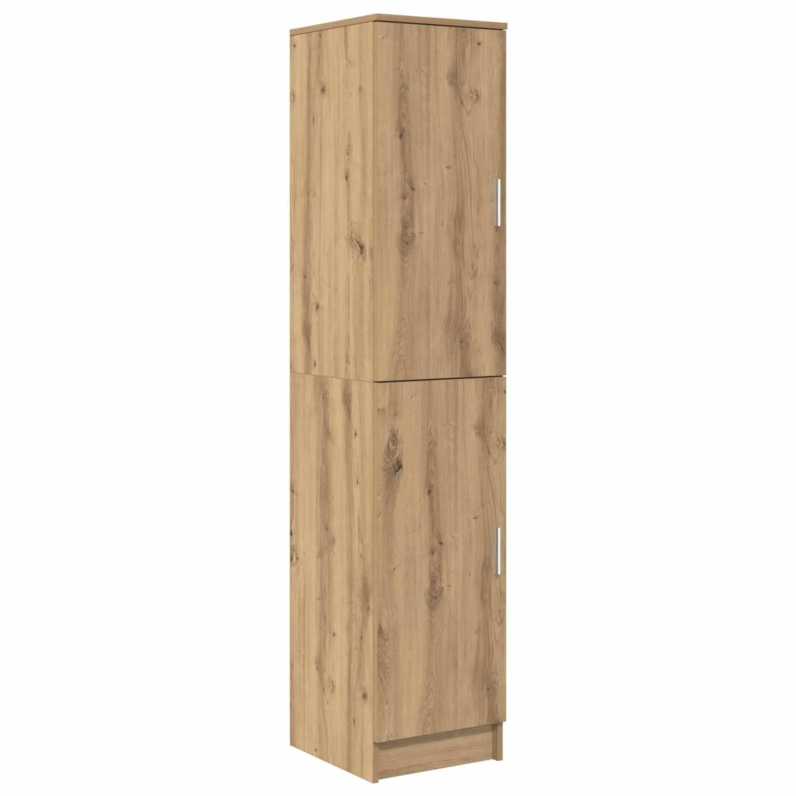 Bureau avec étagère avec stockage 2 pièces 113,5 x 39 x 168 cm chêne artisanal – vue de dos