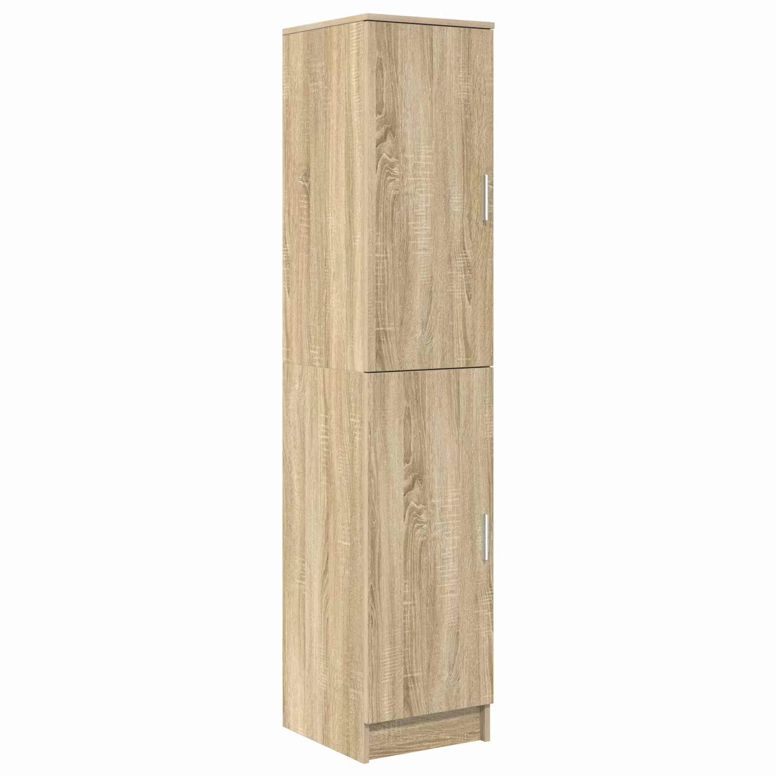 Bureau avec étagère avec stockage 2 pièces 113,5 x 39 x 168 cm chêne sonoma – vue de dos