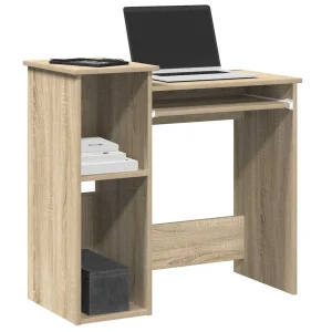 Bureau avec étagères 84 x 40 x 78 cm chêne sonoma bois d'ingénierie – vue d’ensemble