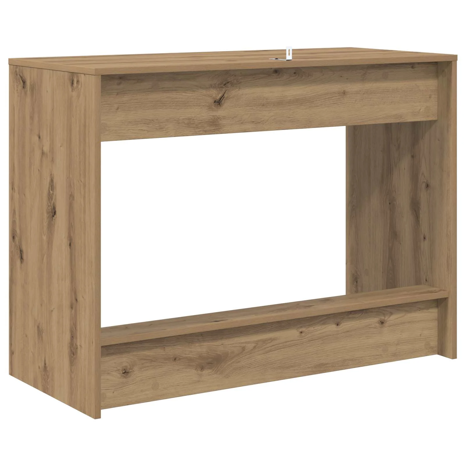 Bureau de lit 100 x 45 x 75 cm chêne artisanal bois d'ingénierie – vue de dessus