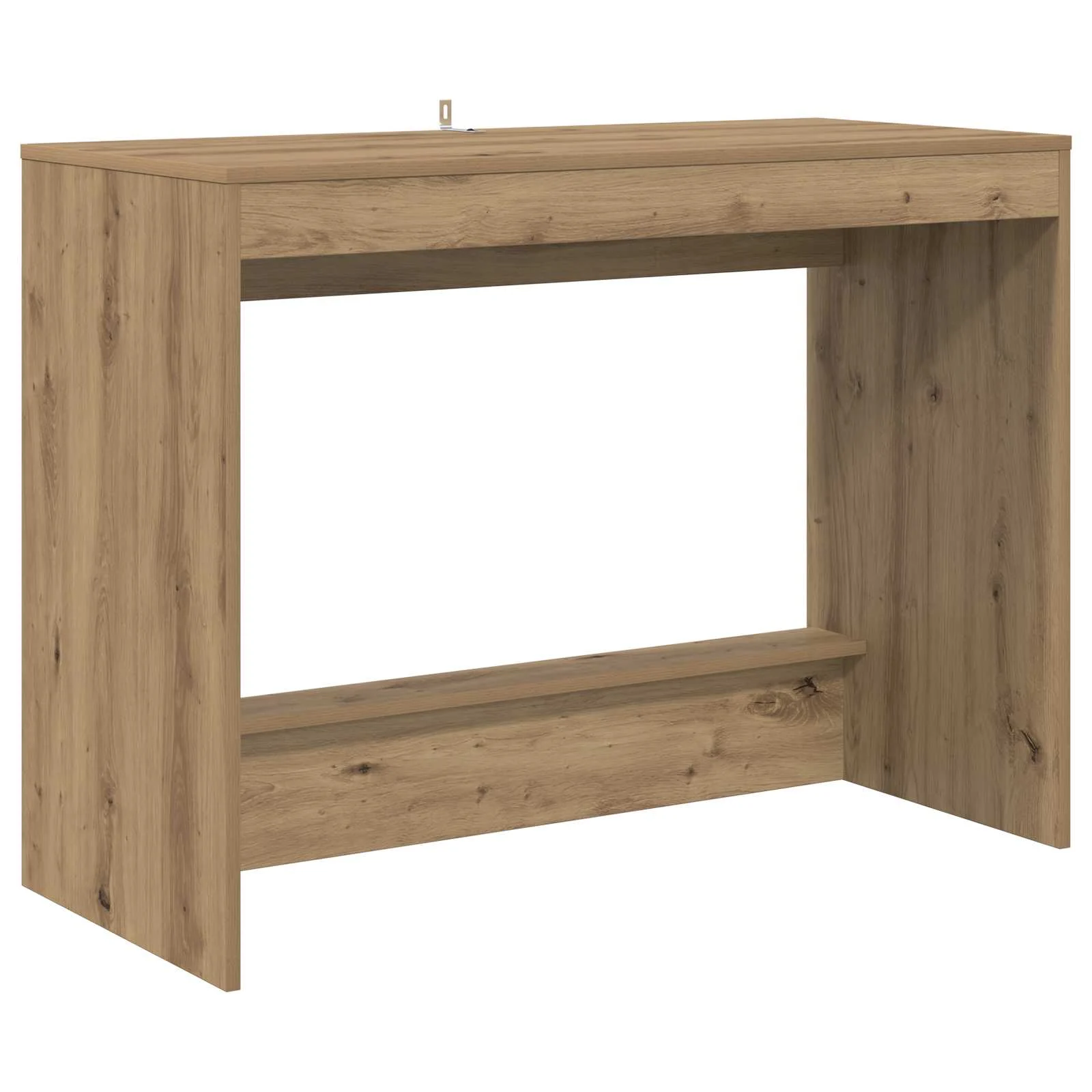 Bureau de lit 100 x 45 x 75 cm chêne artisanal bois d'ingénierie – vue de côté