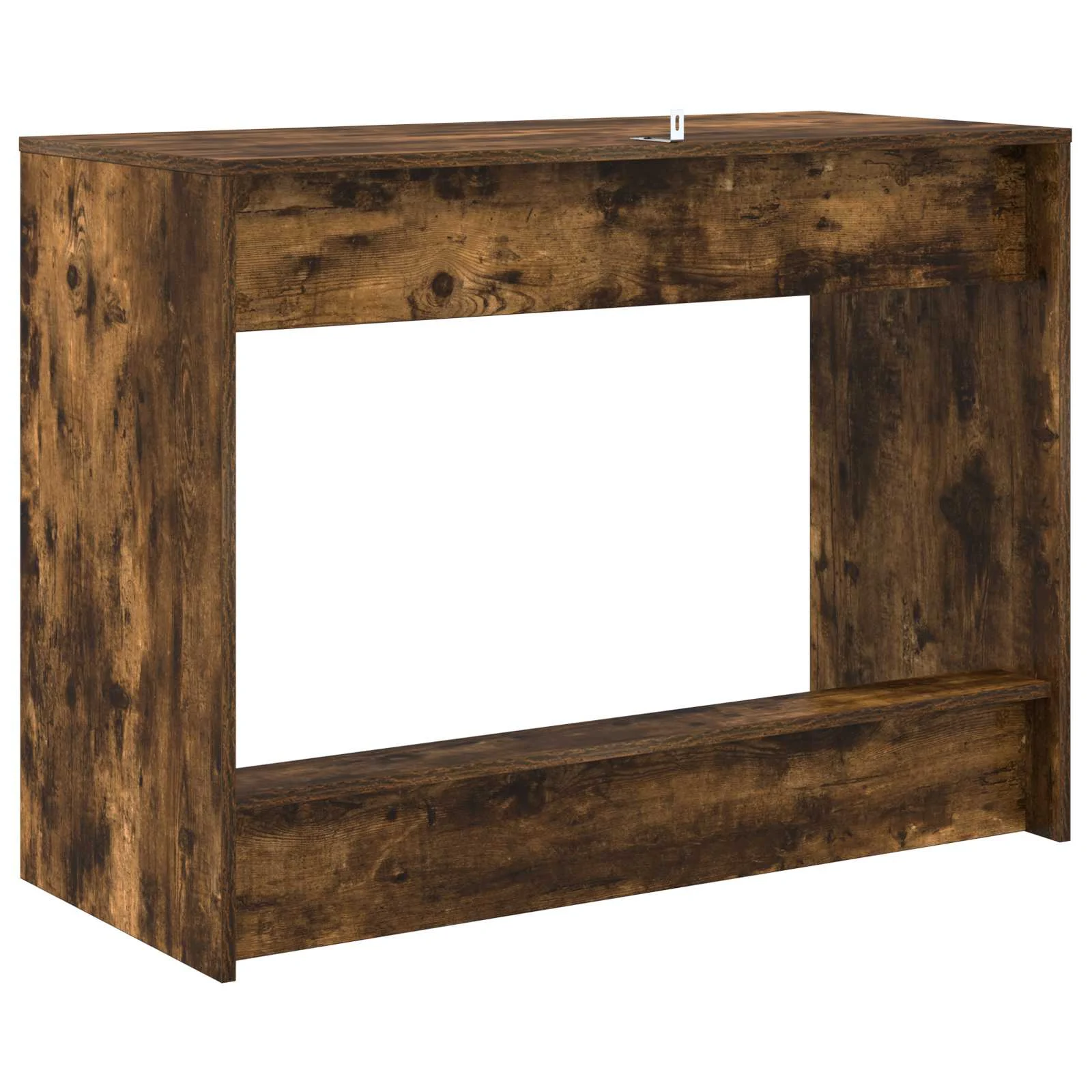 Bureau de lit 100 x 45 x 75 cm chêne fumé bois d'ingénierie – vue de dessus