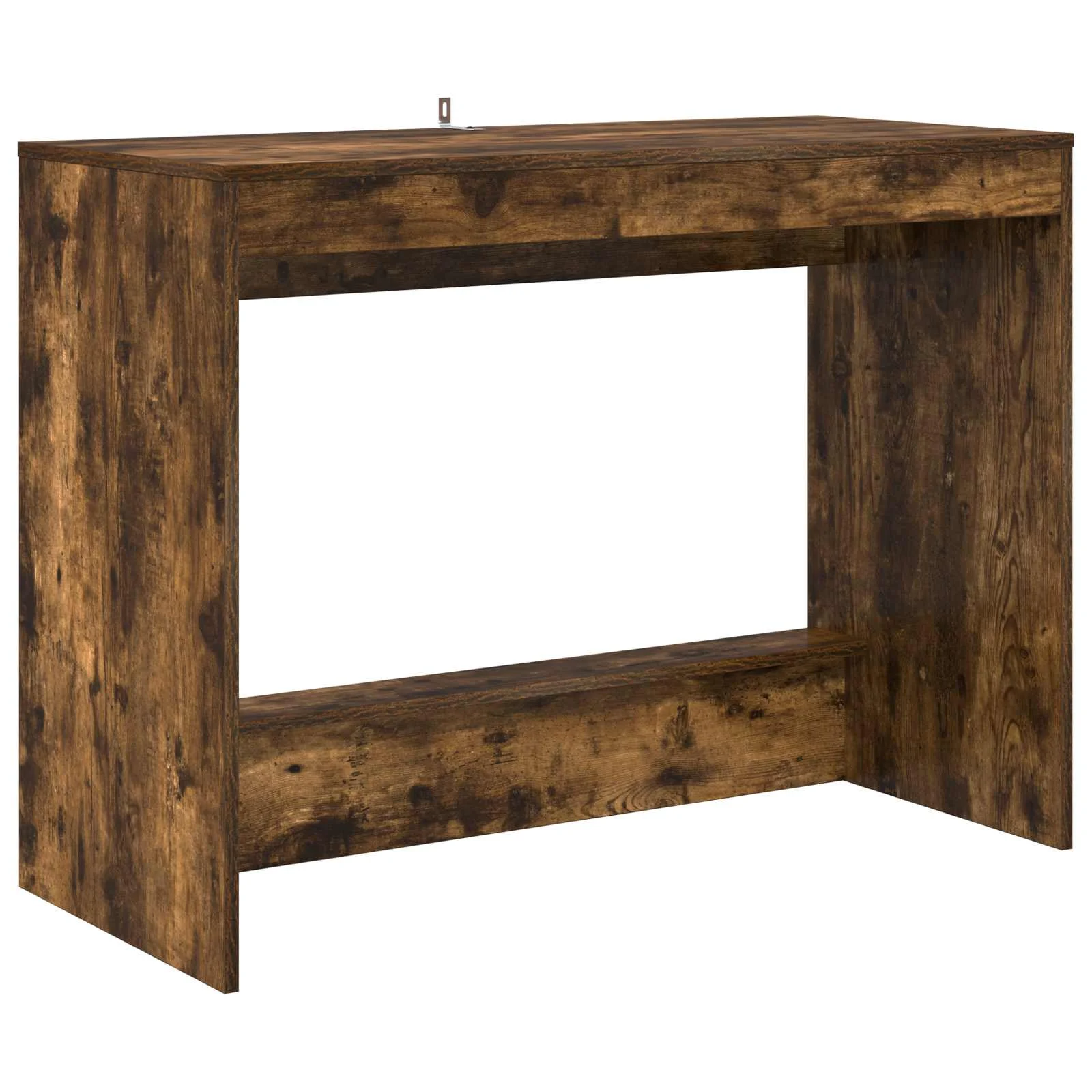 Bureau de lit 100 x 45 x 75 cm chêne fumé bois d'ingénierie – vue de côté