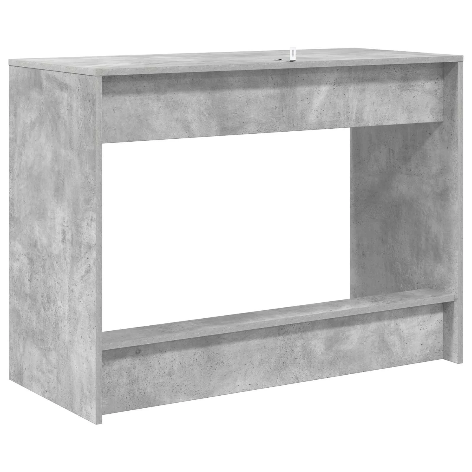 Bureau de lit 100 x 45 x 75 cm gris béton bois d'ingénierie – vue de dessus