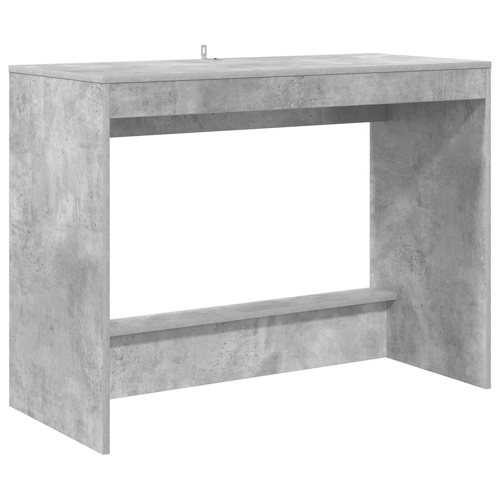 Bureau de lit 100 x 45 x 75 cm gris béton bois d'ingénierie – vue de côté