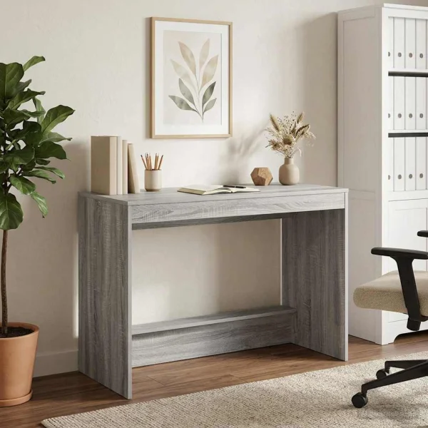 Bureau de lit 100 x 45 x 75 cm sonoma gris bois d'ingénierie – vue d’ensemble