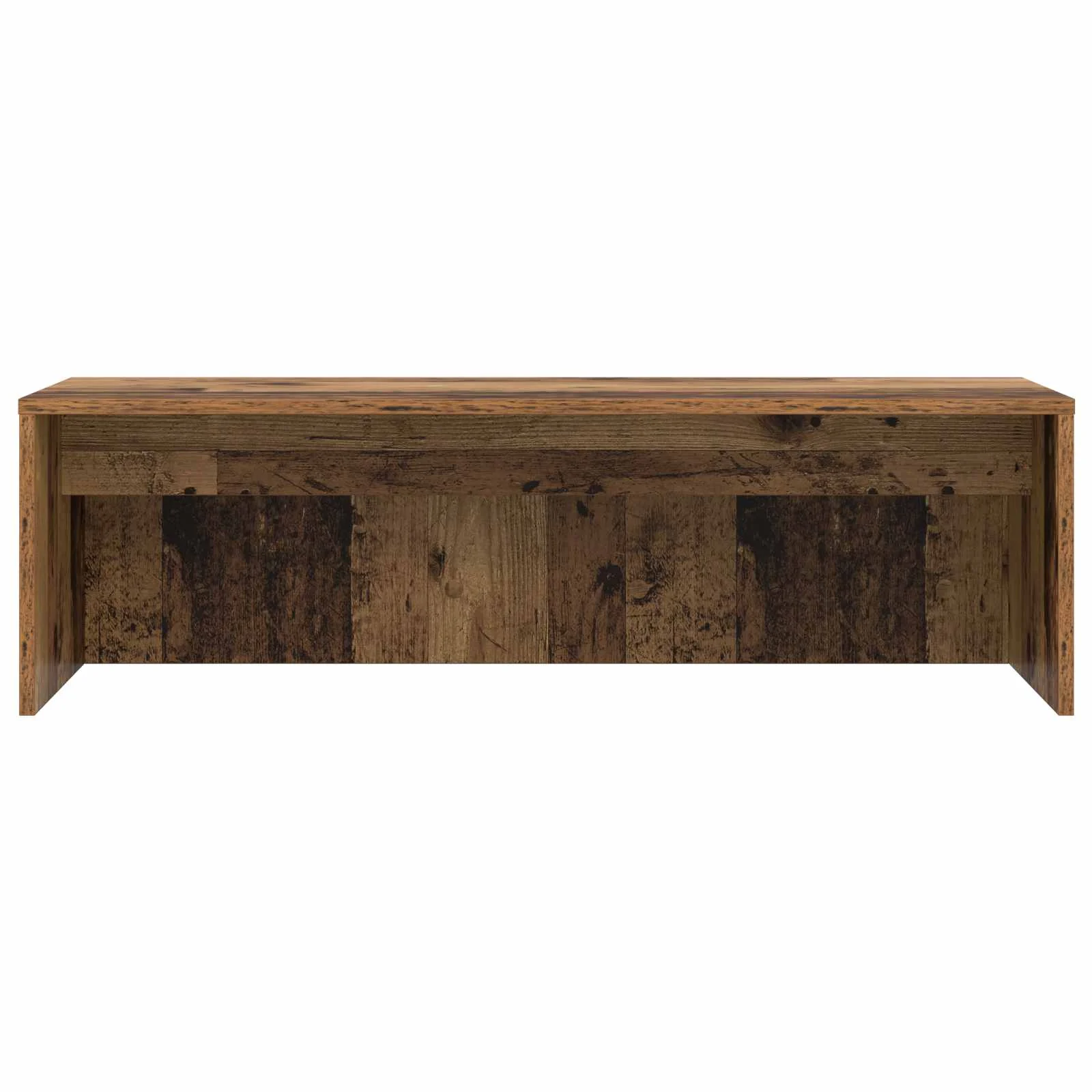 Bureau mural 100 x 45 x 30 cm bois ancien bois d'ingénierie – vue de dessus