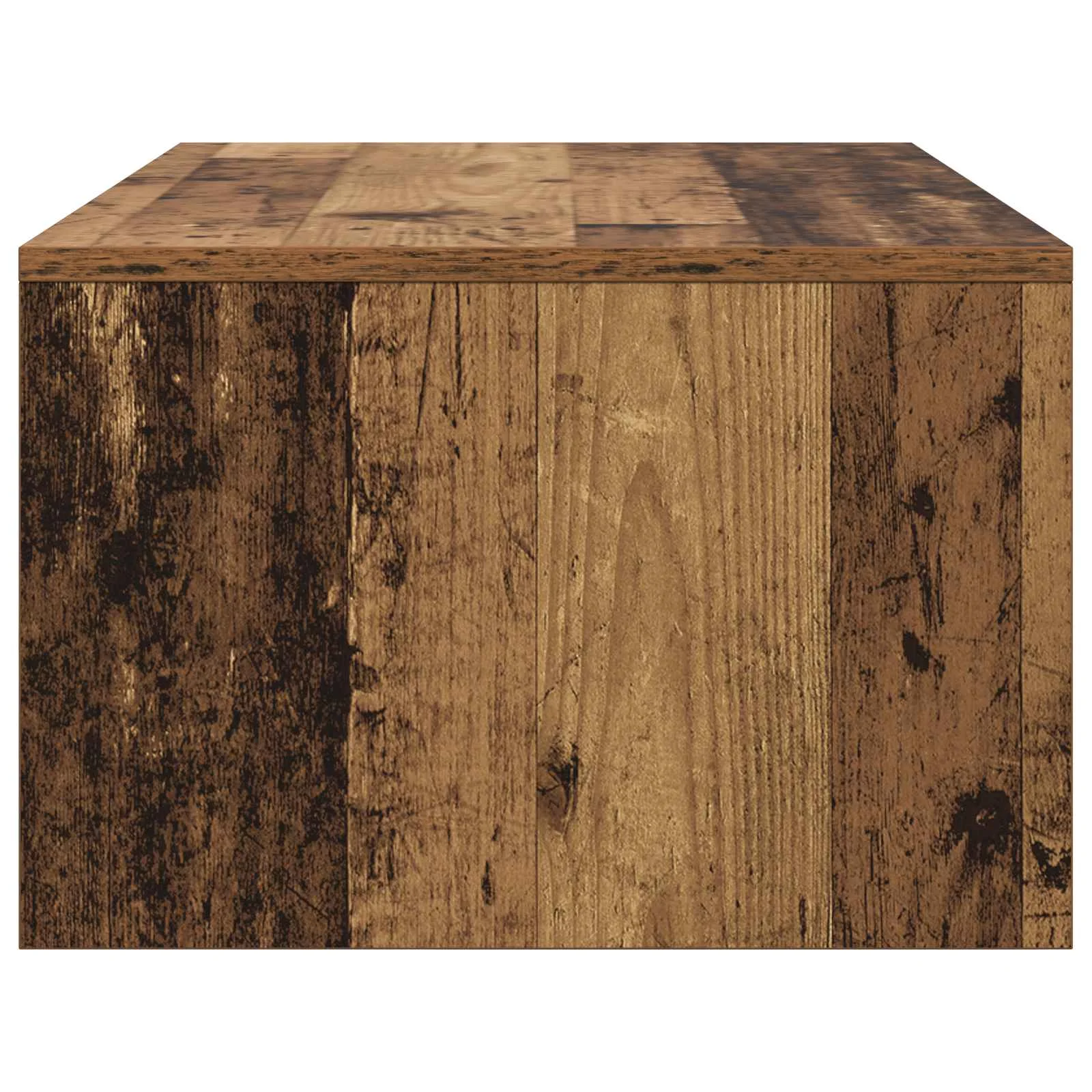 Bureau mural 100 x 45 x 30 cm bois ancien bois d'ingénierie – vue de dos
