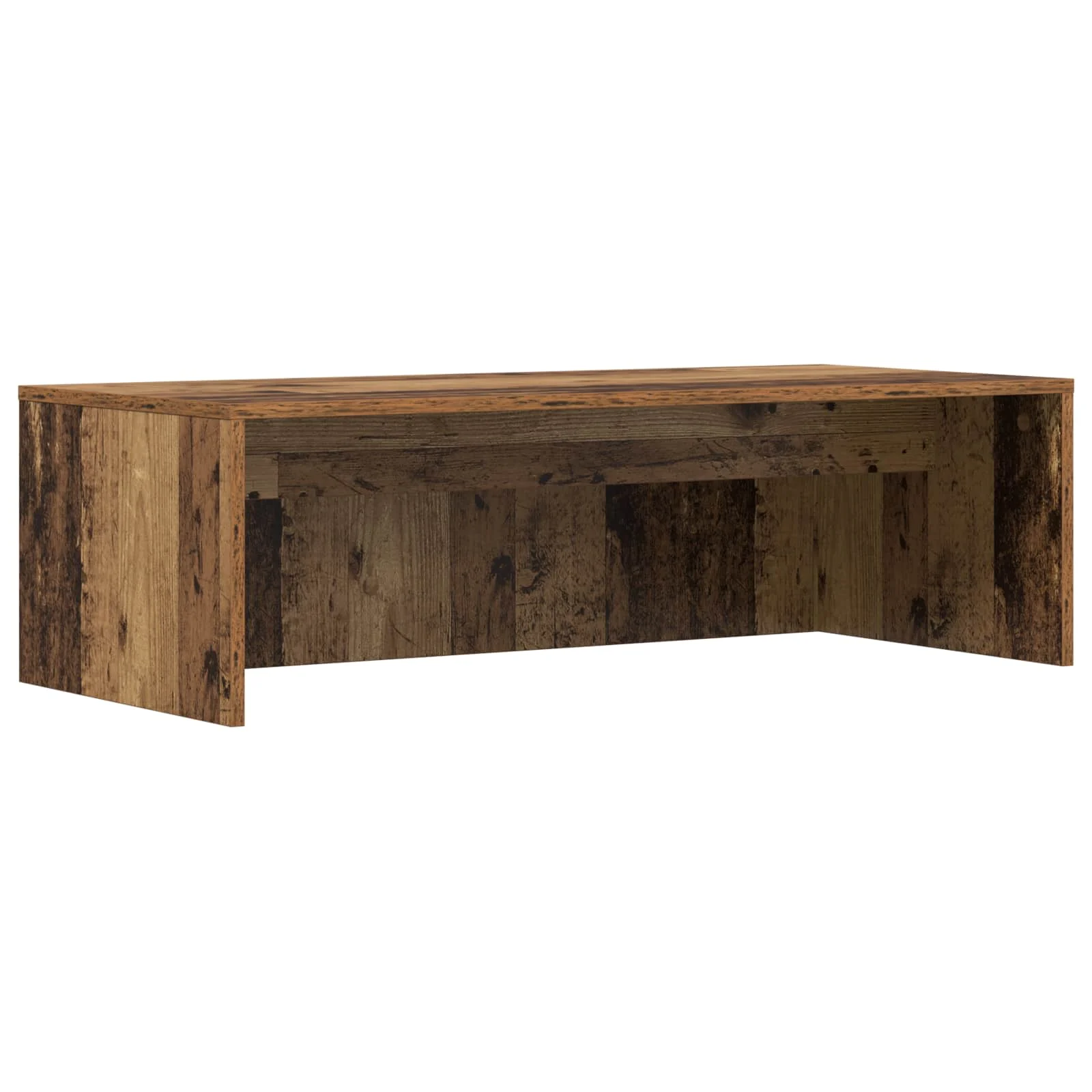 Bureau mural 100 x 45 x 30 cm bois ancien bois d'ingénierie – vue de côté