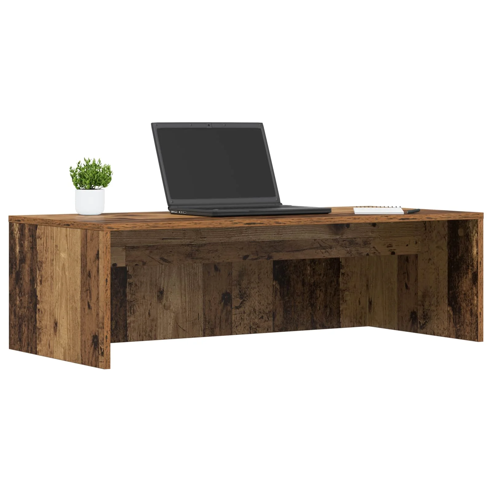 Bureau mural 100 x 45 x 30 cm bois ancien bois d'ingénierie – vue de détail
