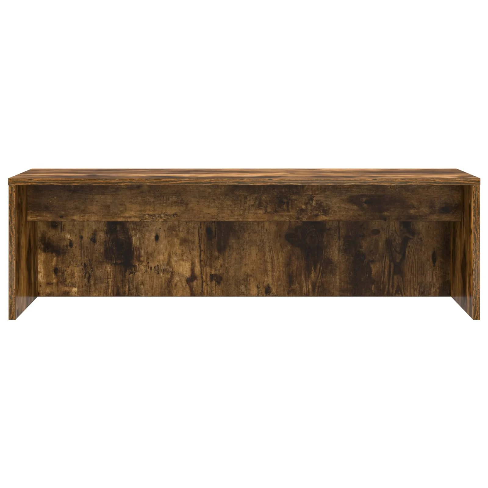 Bureau mural 100 x 45 x 30 cm chêne fumé bois d'ingénierie – vue de dessus