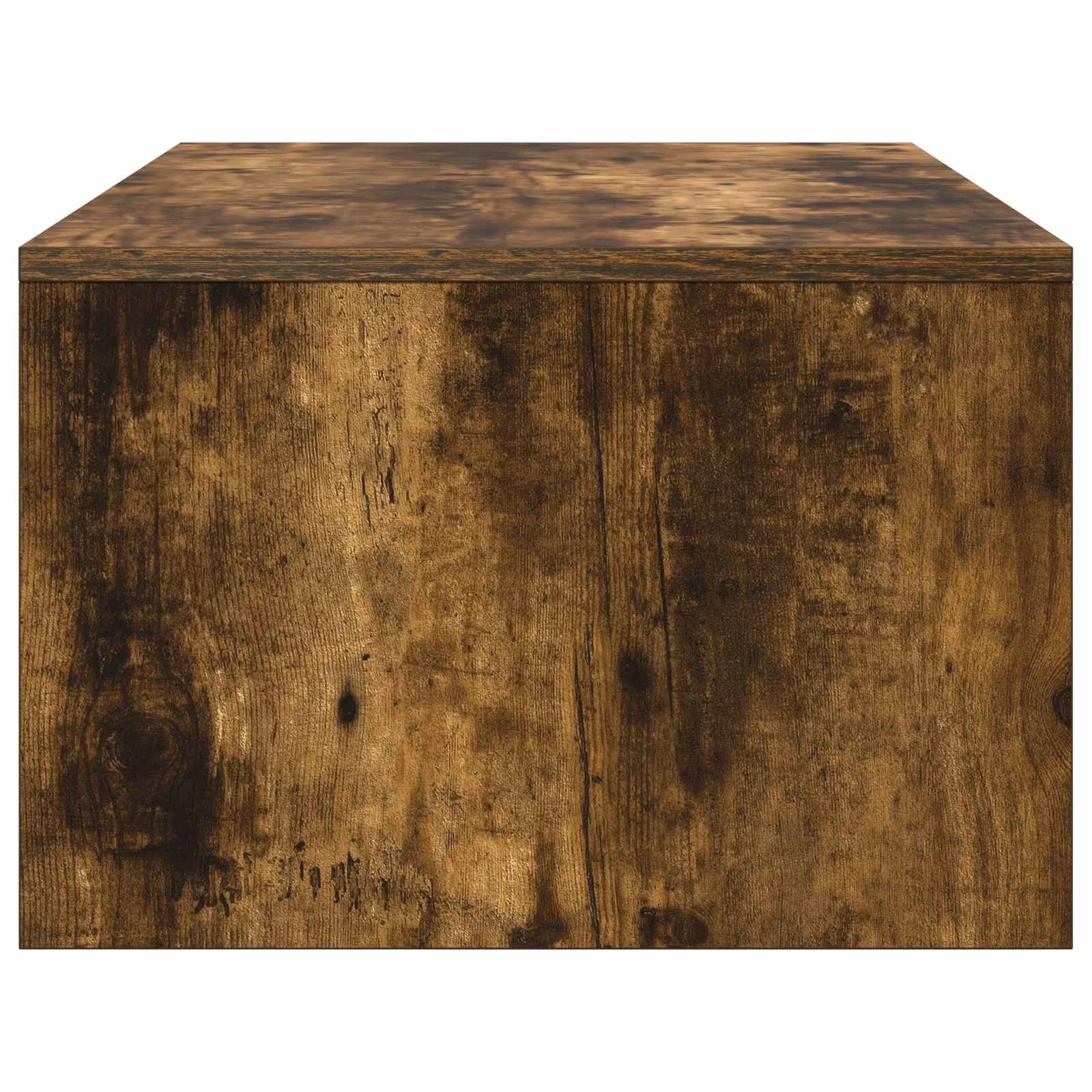 Bureau mural 100 x 45 x 30 cm chêne fumé bois d'ingénierie – vue de dos