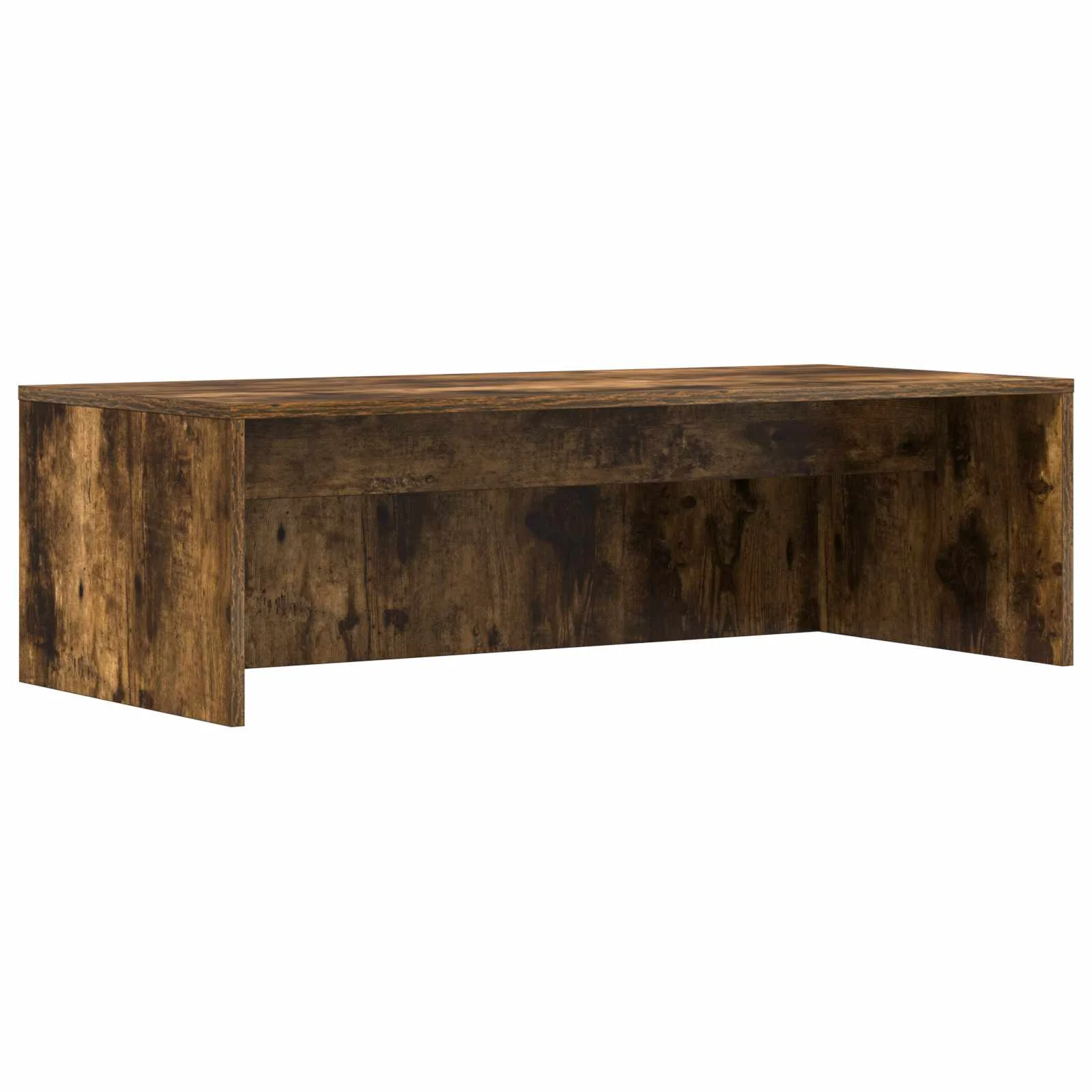 Bureau mural 100 x 45 x 30 cm chêne fumé bois d'ingénierie – vue de côté