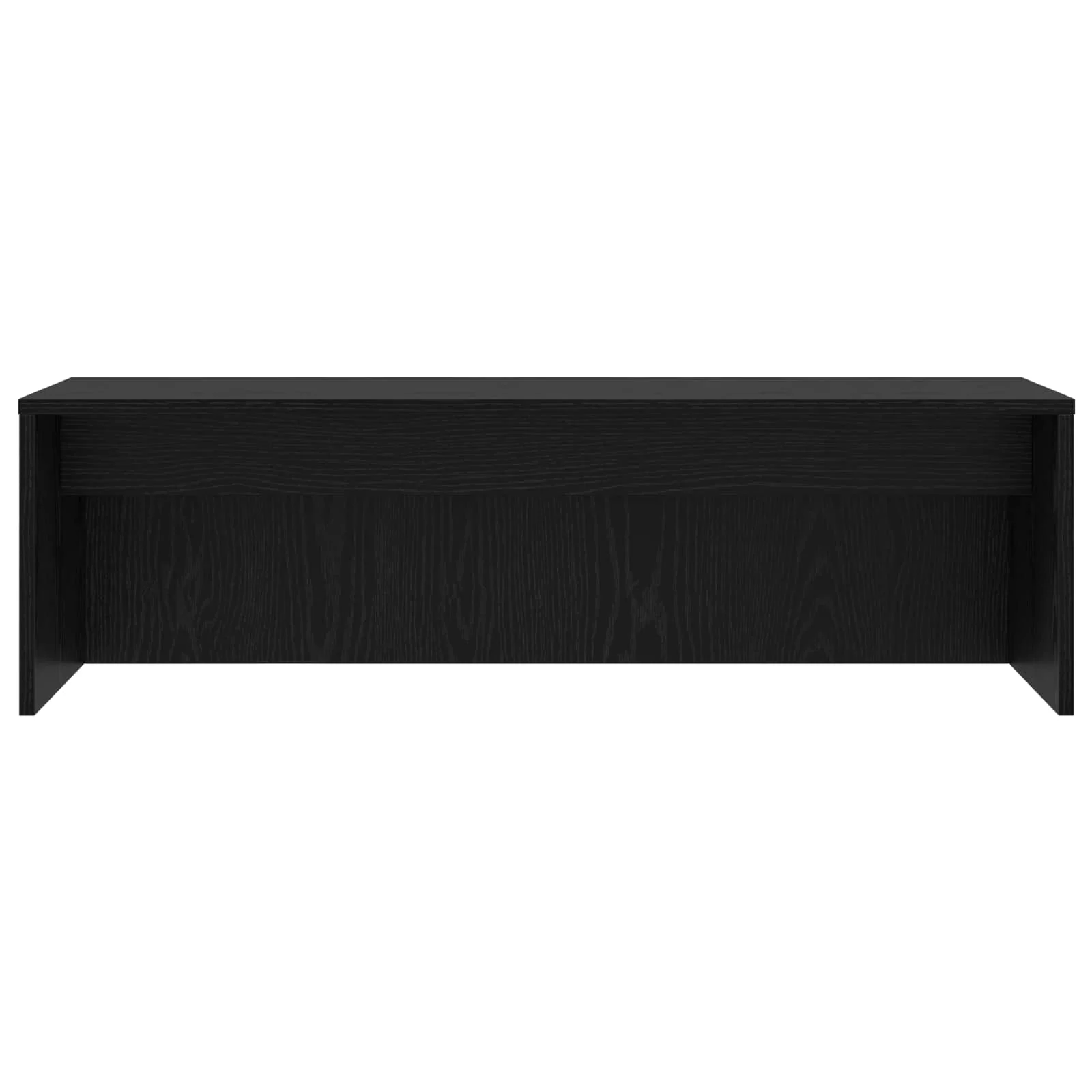 Bureau mural 100 x 45 x 30 cm chêne noir bois d'ingénierie – vue de dessus
