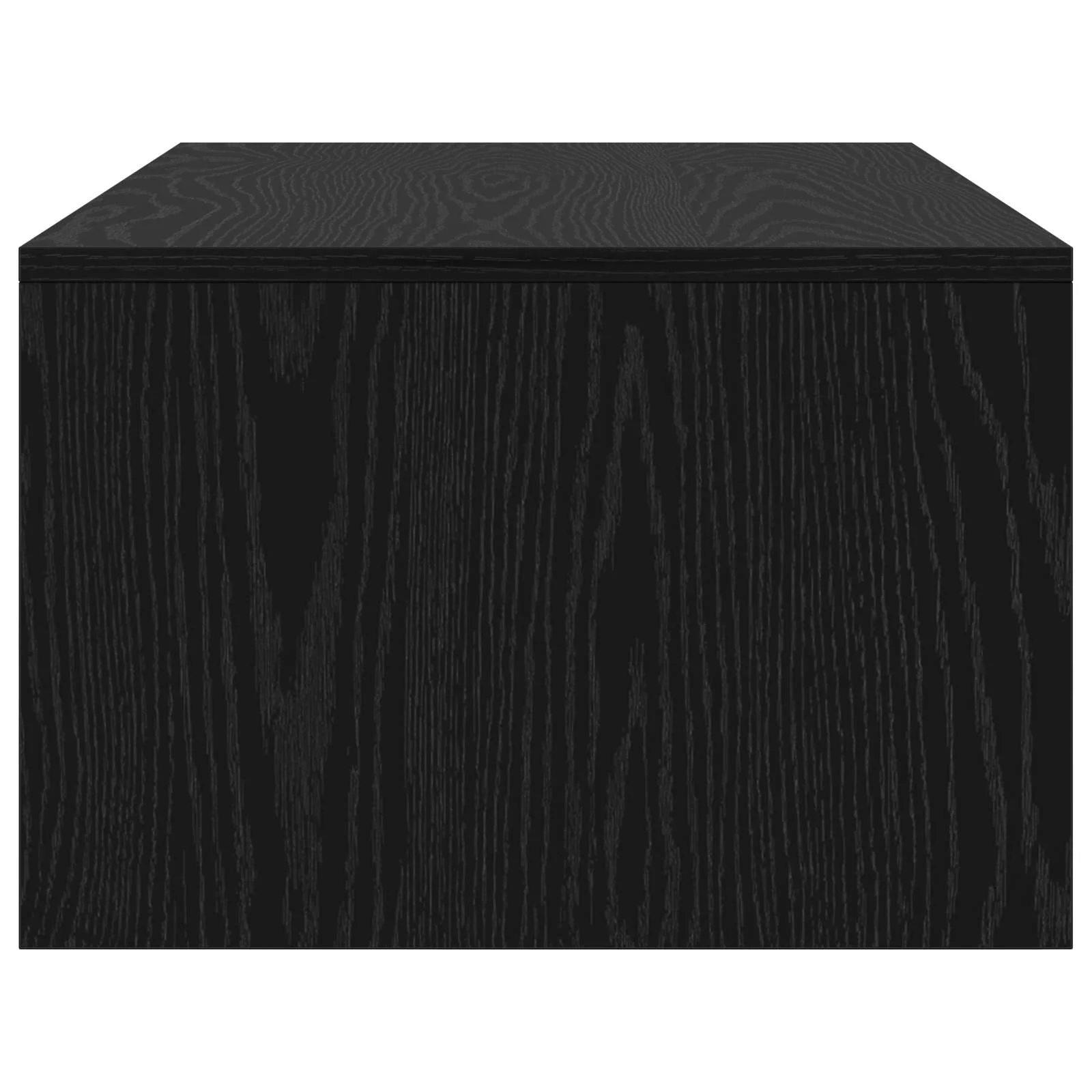 Bureau mural 100 x 45 x 30 cm chêne noir bois d'ingénierie – vue de dos