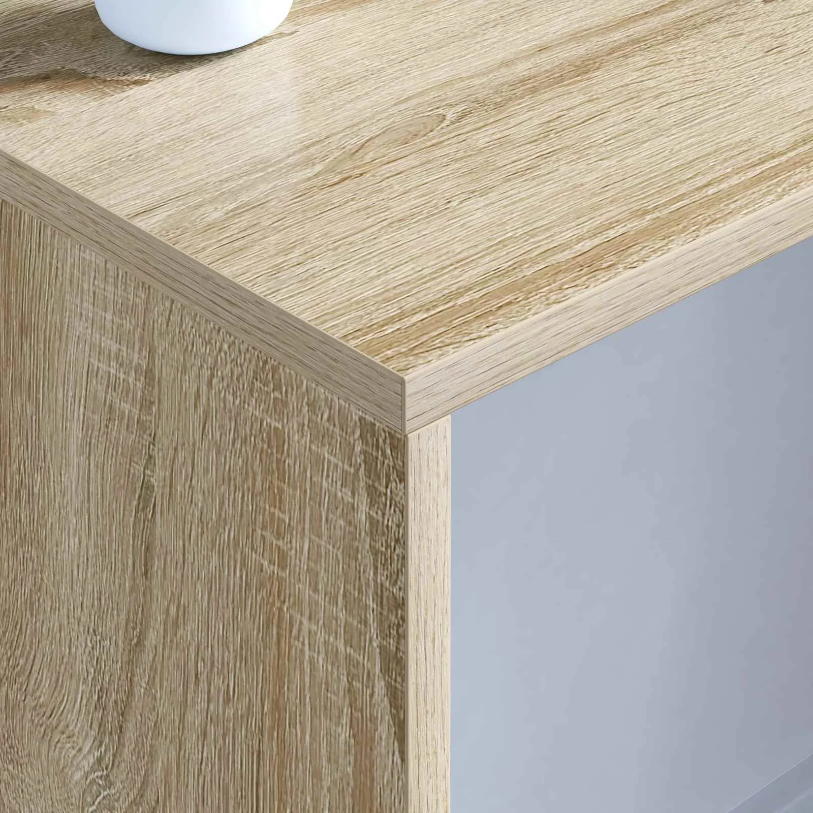 Bureau mural 100 x 45 x 30 cm chêne sonoma bois d'ingénierie – vue en situation