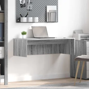 Bureau mural 100 x 45 x 30 cm sonoma gris bois d'ingénierie – vue d’ensemble