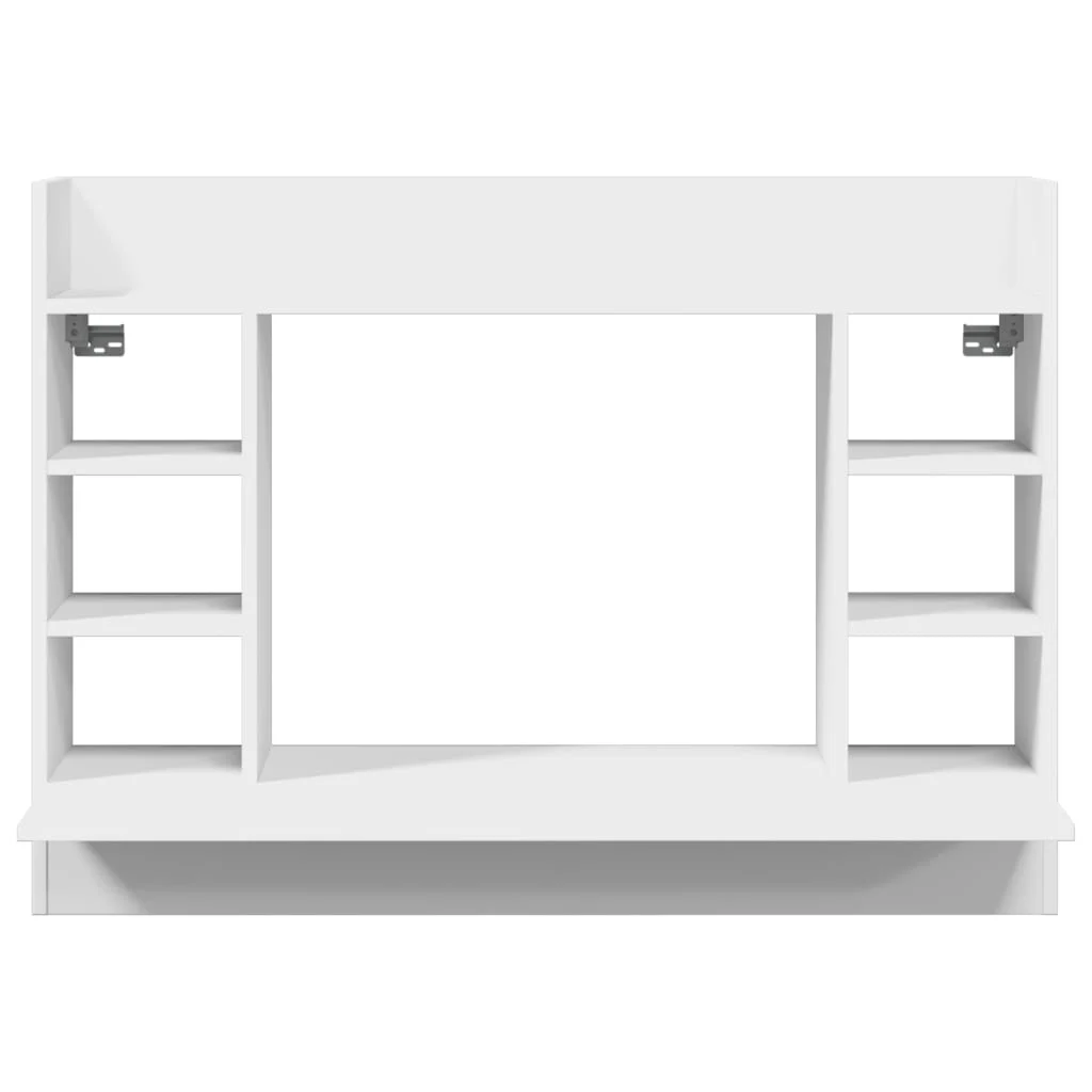 Bureau mural 105 x 48 x 75 cm blanc bois d'ingénierie – vue en situation