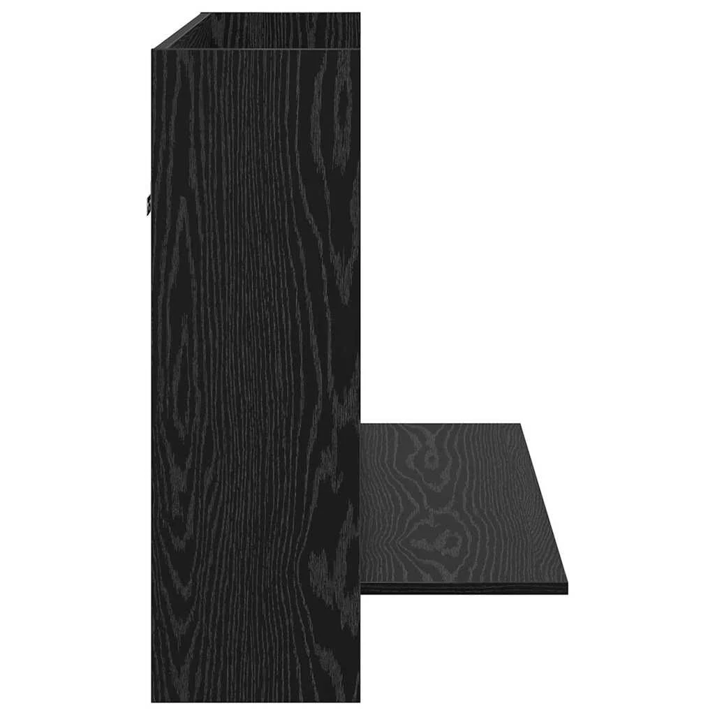 Bureau mural 105 x 48 x 75 cm bois ancien bois d'ingénierie – vue de dos
