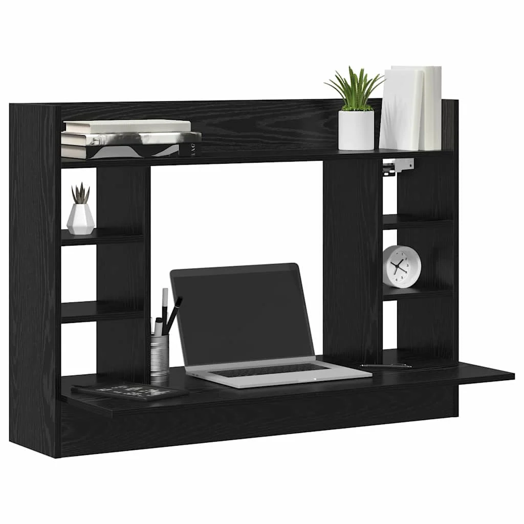 Bureau mural 105 x 48 x 75 cm bois ancien bois d'ingénierie – vue de détail