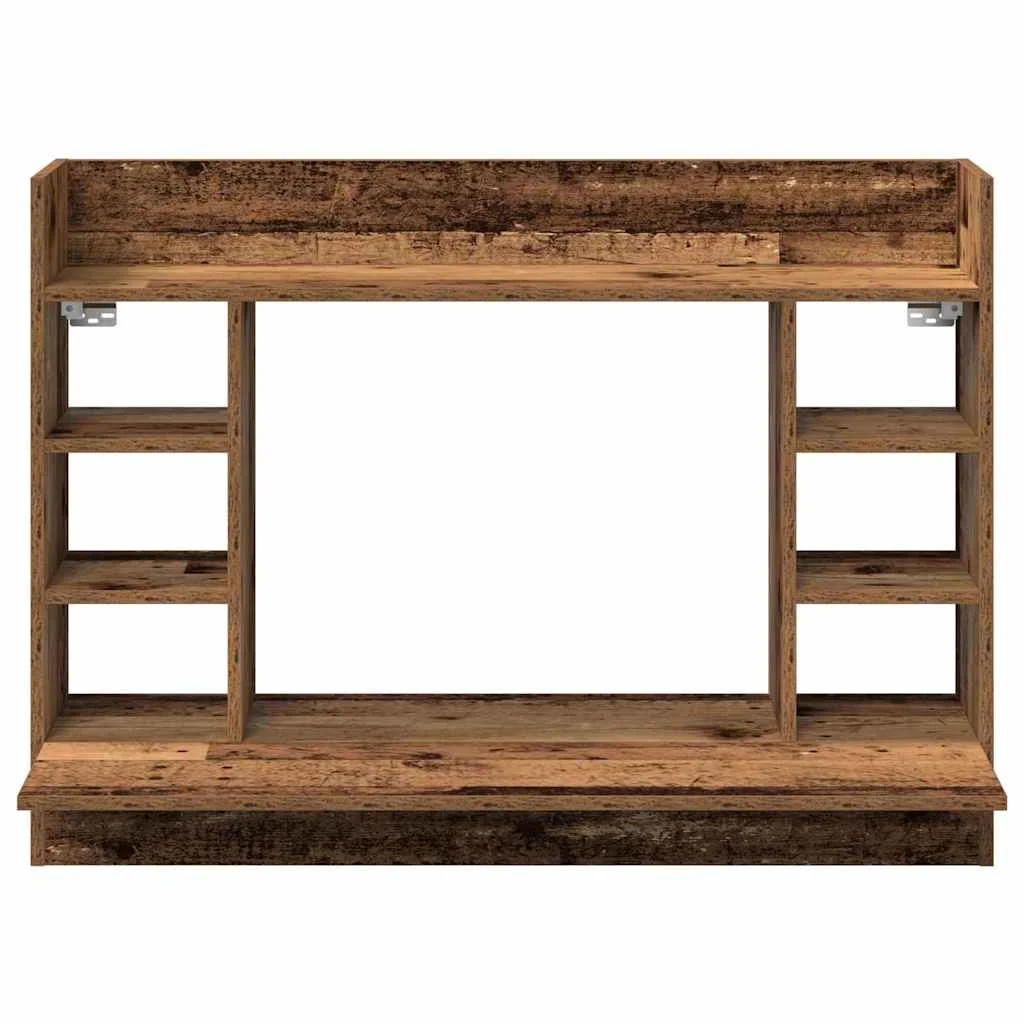 Bureau mural 105 x 48 x 75 cm chêne artisanal bois d'ingénierie – vue de dessus