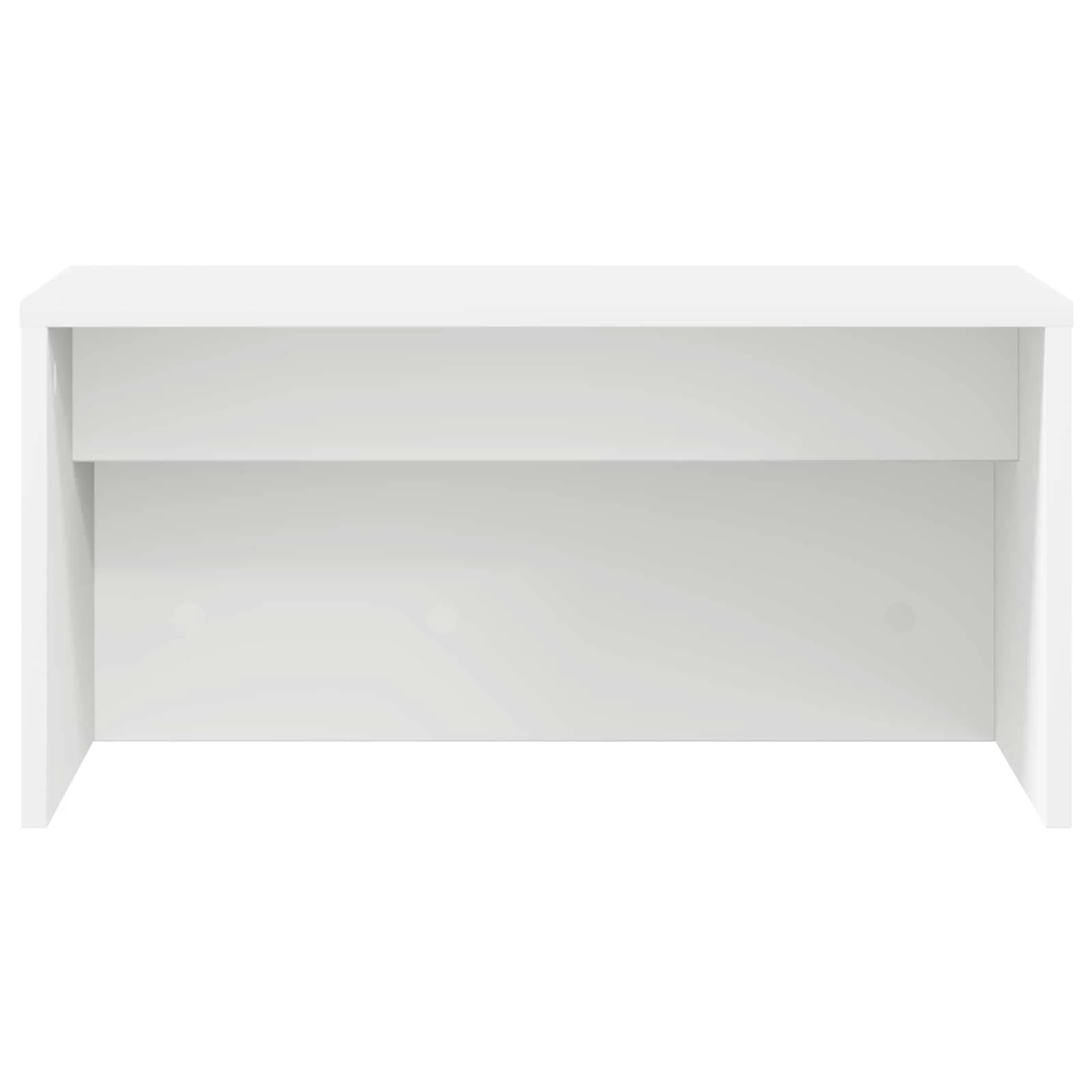 Bureau mural 60 x 45 x 30 cm blanc bois d'ingénierie – vue de dessus