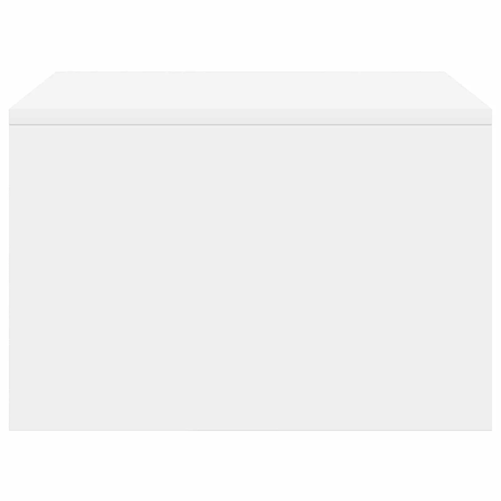 Bureau mural 60 x 45 x 30 cm blanc bois d'ingénierie – vue de dos