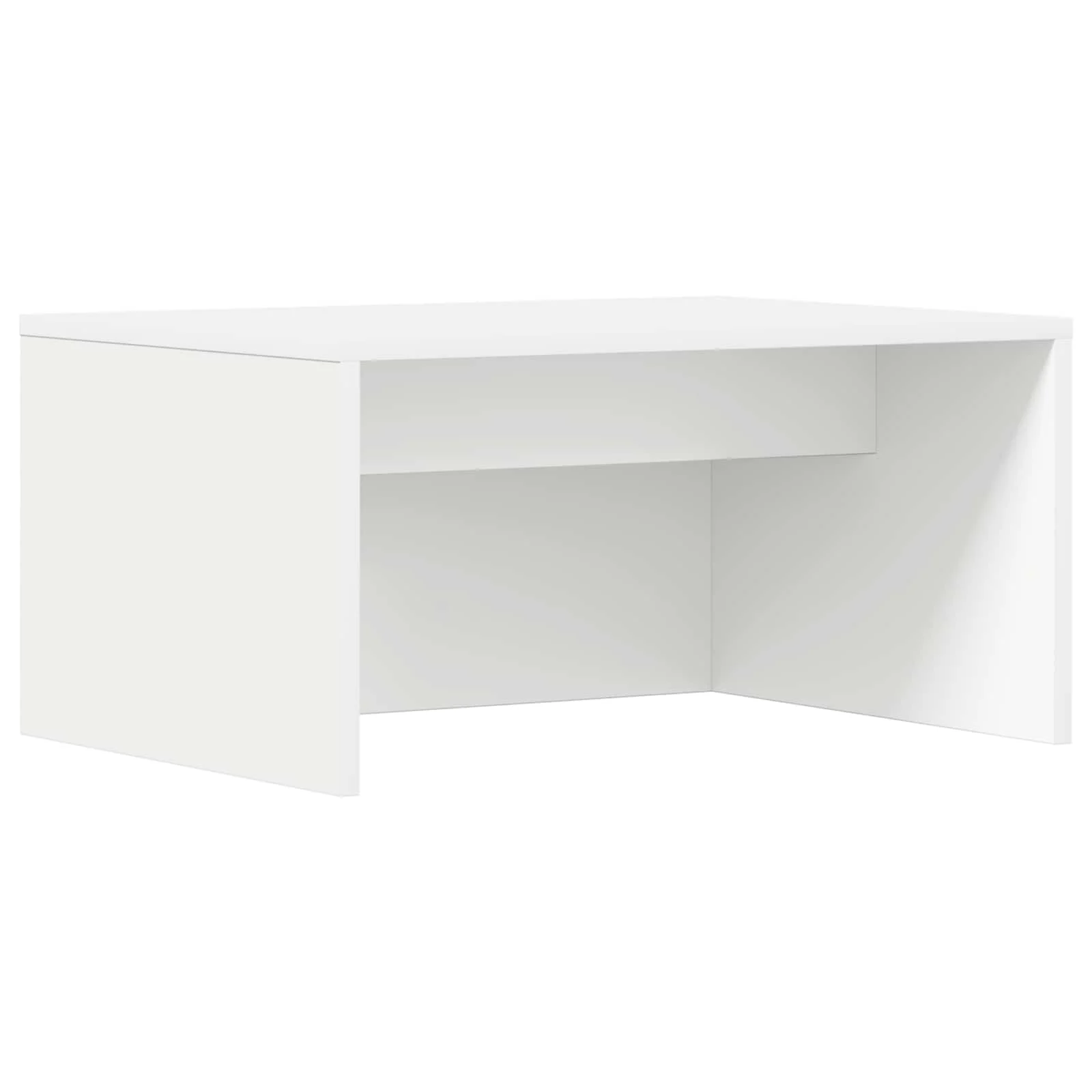 Bureau mural 60 x 45 x 30 cm blanc bois d'ingénierie – vue de côté