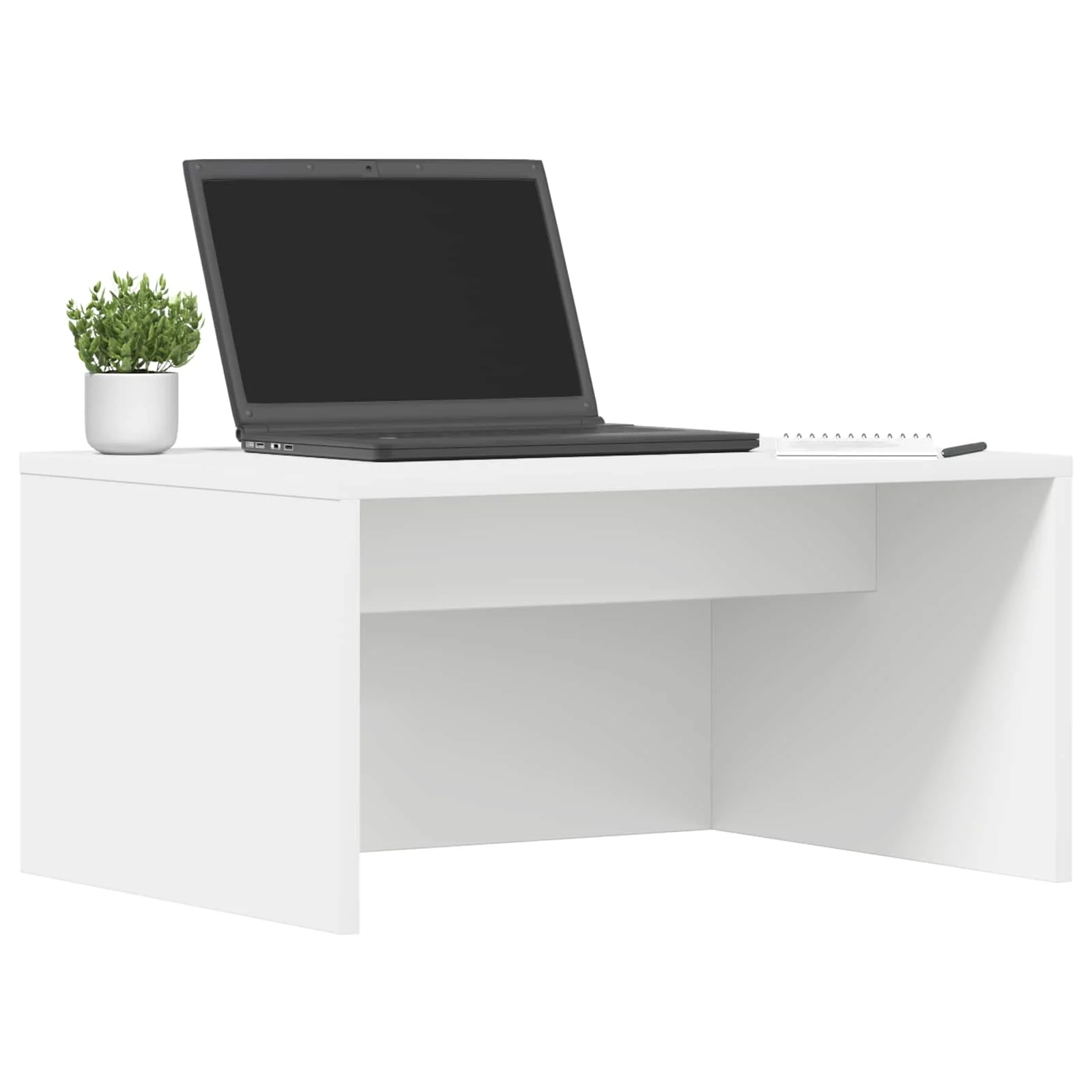 Bureau mural 60 x 45 x 30 cm blanc bois d'ingénierie – vue de détail
