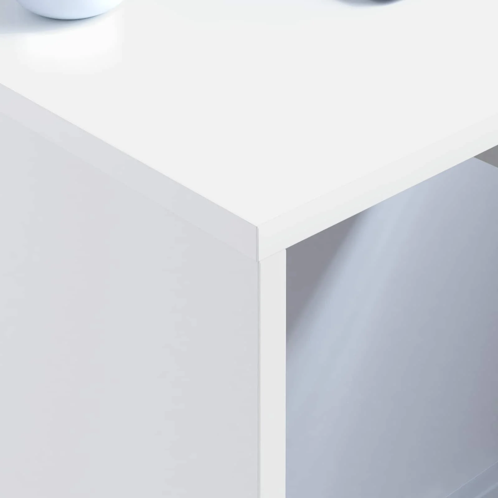 Bureau mural 60 x 45 x 30 cm blanc bois d'ingénierie – vue en situation
