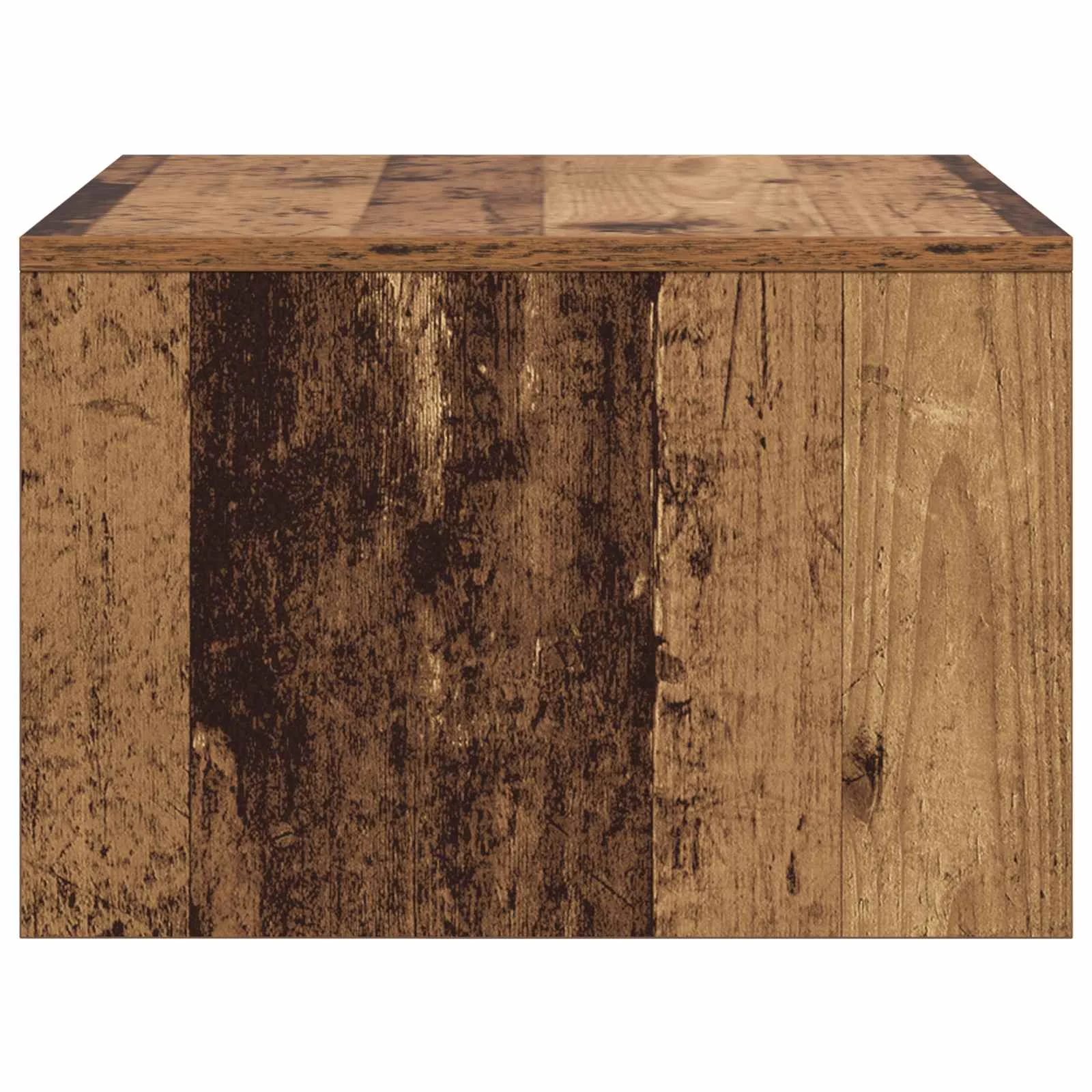 Bureau mural 60 x 45 x 30 cm bois ancien bois d'ingénierie – vue de dos
