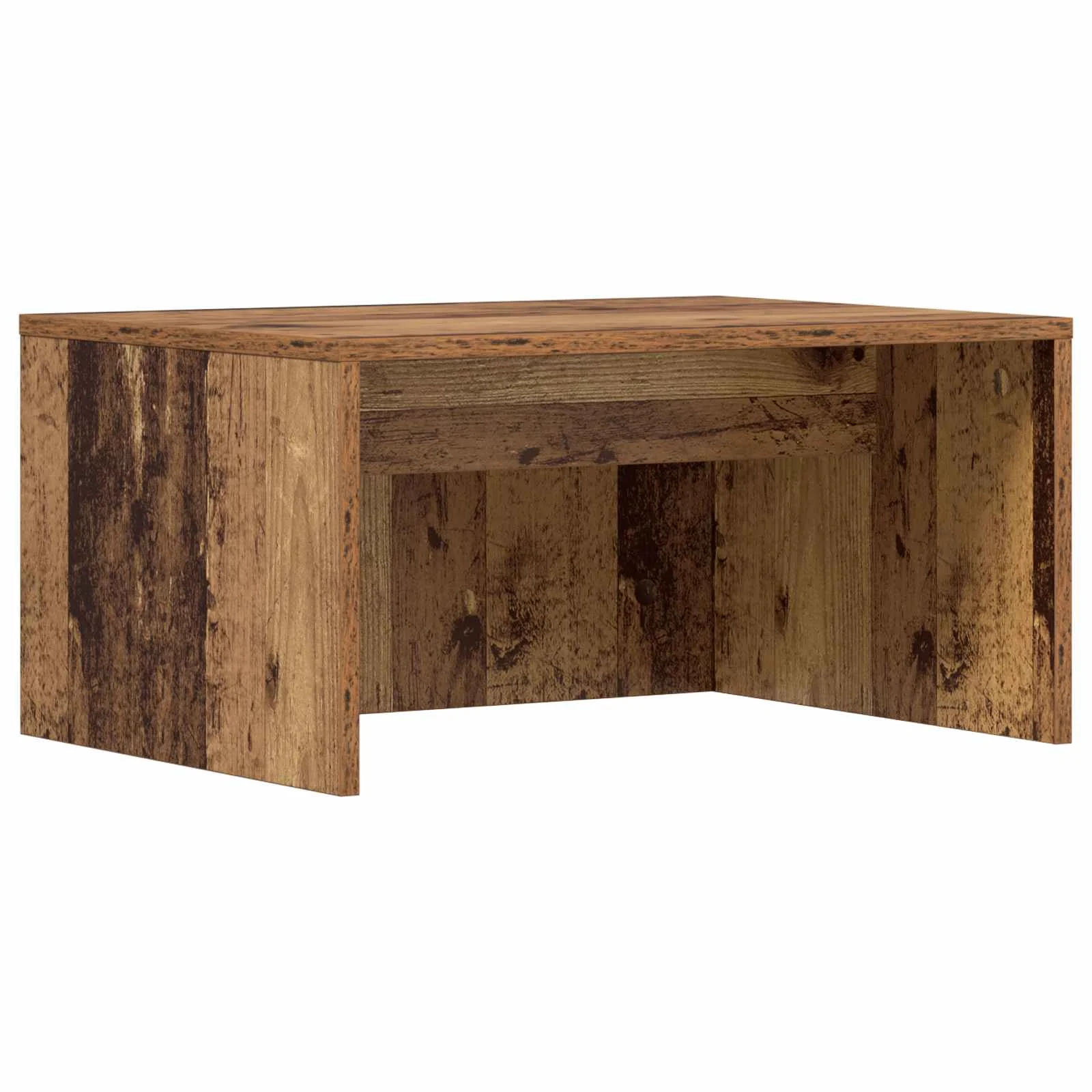 Bureau mural 60 x 45 x 30 cm bois ancien bois d'ingénierie – vue de côté