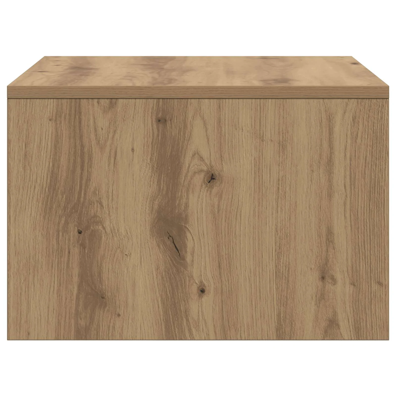 Bureau mural 60 x 45 x 30 cm chêne artisanal bois d'ingénierie – vue de dos