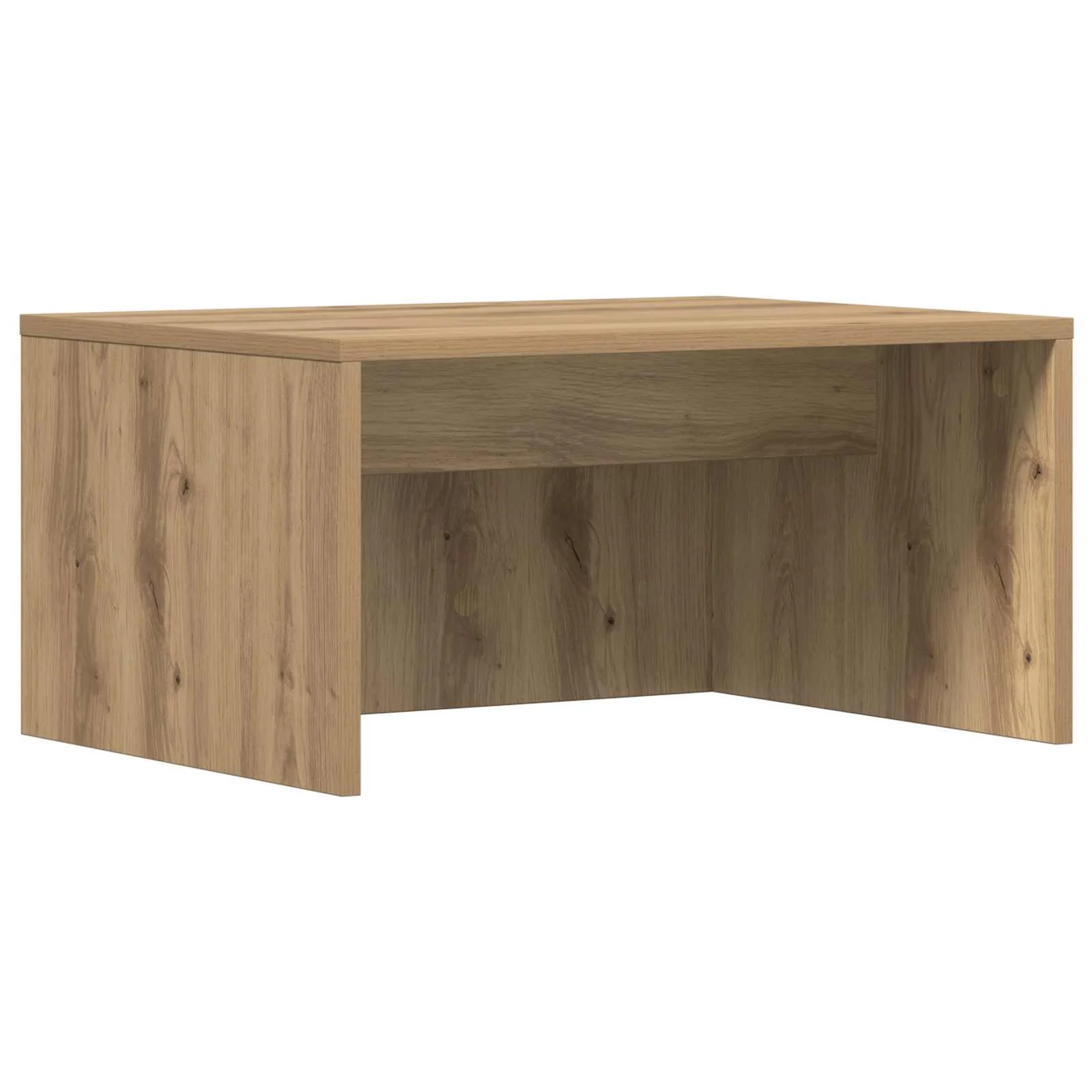 Bureau mural 60 x 45 x 30 cm chêne artisanal bois d'ingénierie – vue de côté