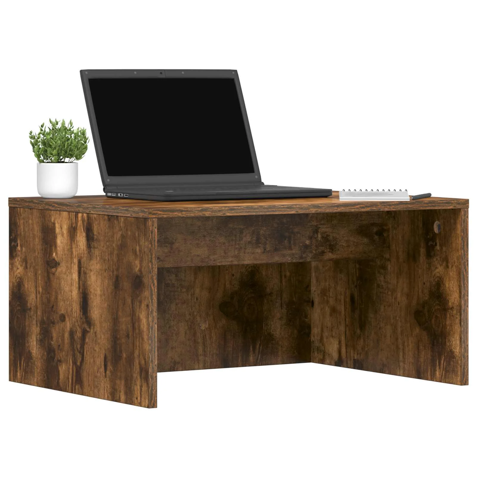 Bureau mural 60 x 45 x 30 cm chêne fumé bois d'ingénierie – vue de détail