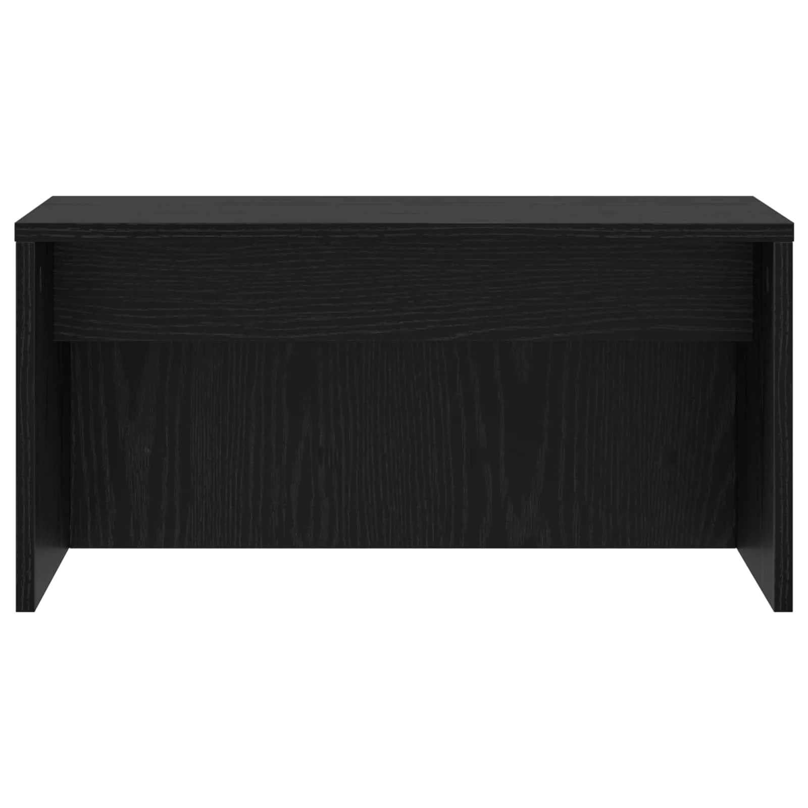 Bureau mural 60 x 45 x 30 cm chêne noir bois d'ingénierie – vue de dessus