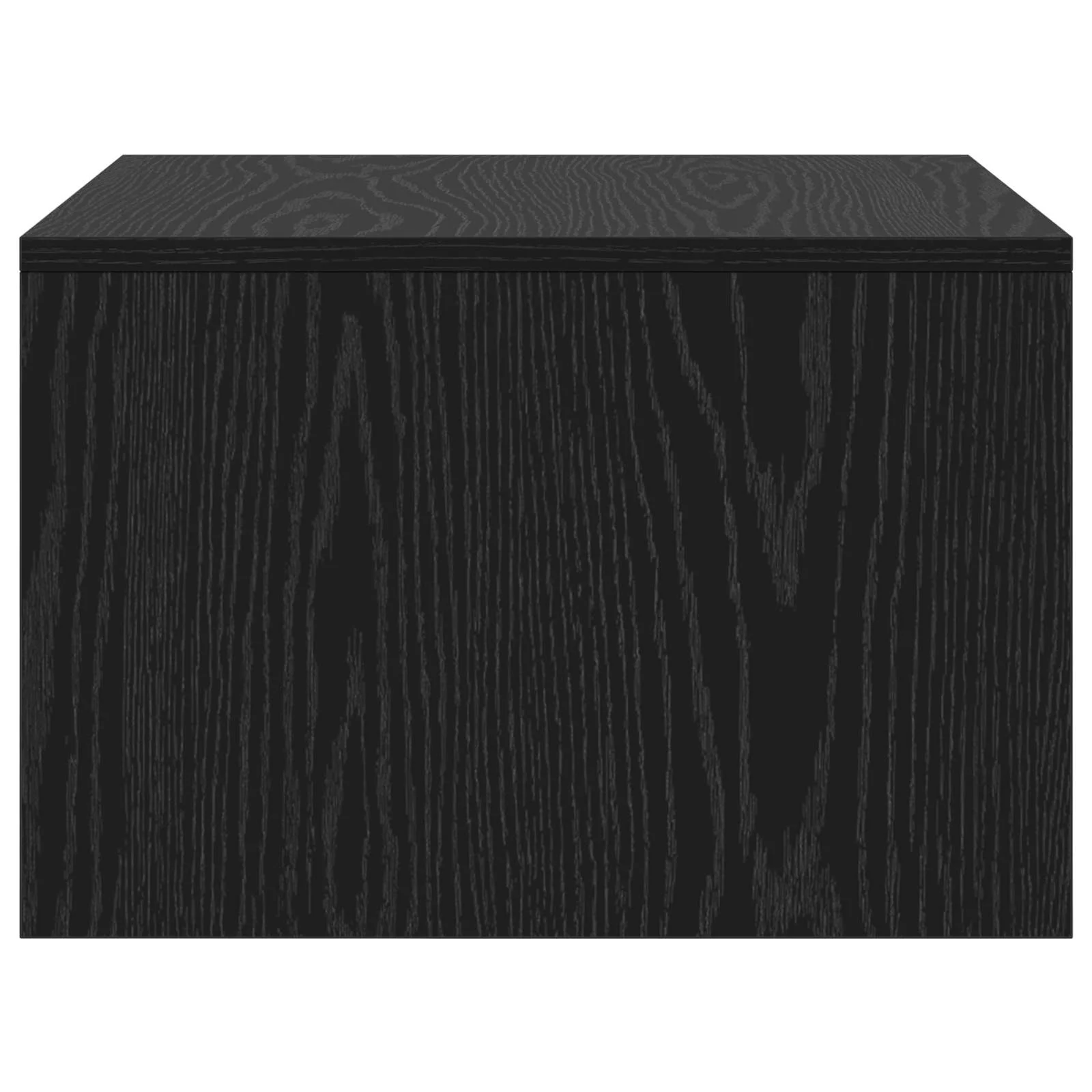 Bureau mural 60 x 45 x 30 cm chêne noir bois d'ingénierie – vue de dos