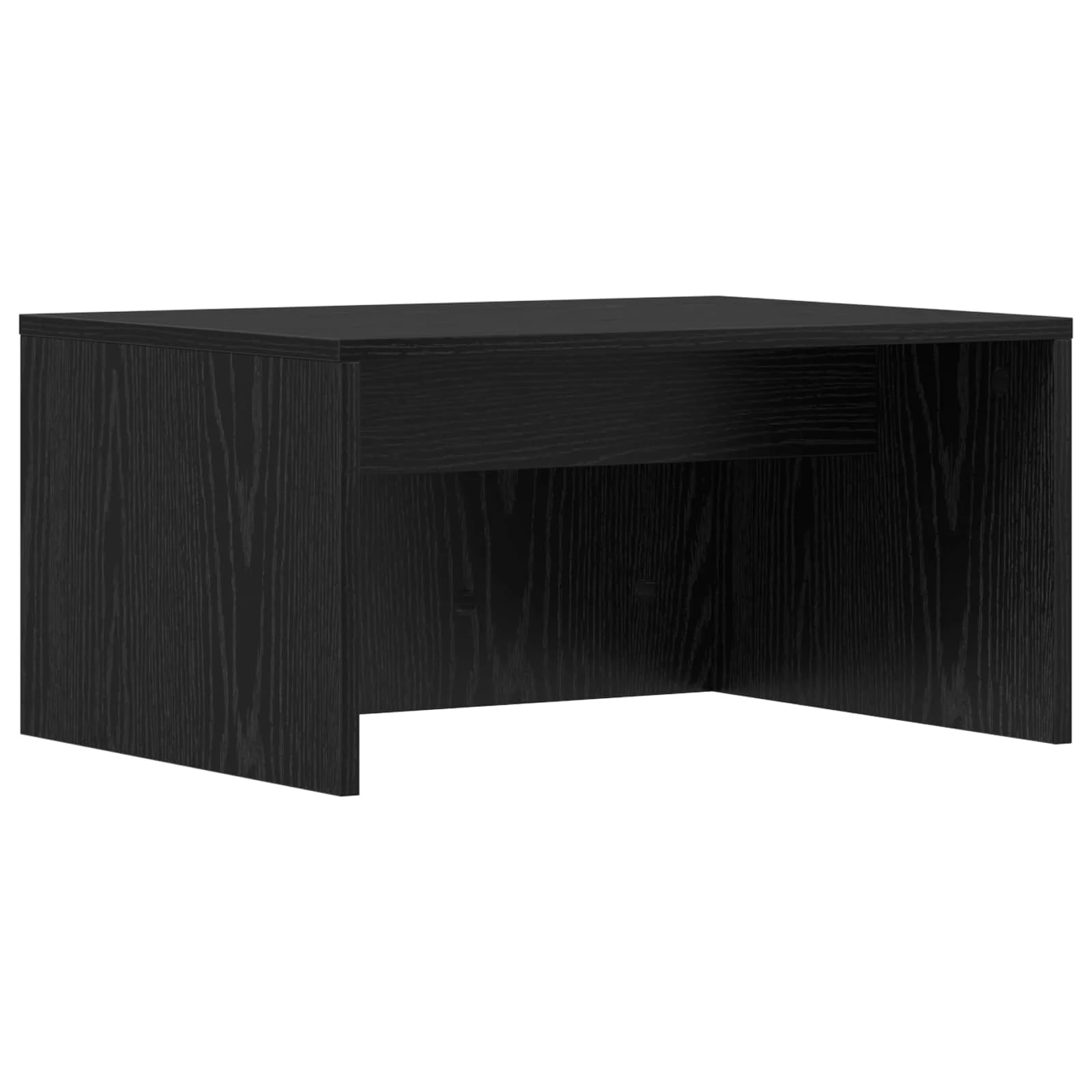 Bureau mural 60 x 45 x 30 cm chêne noir bois d'ingénierie – vue de côté