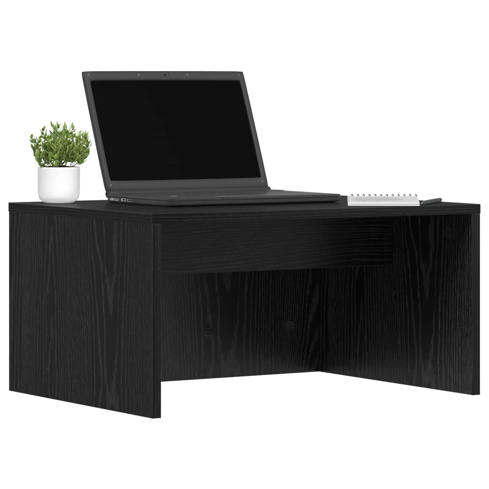 Bureau mural 60 x 45 x 30 cm chêne noir bois d'ingénierie – vue de détail
